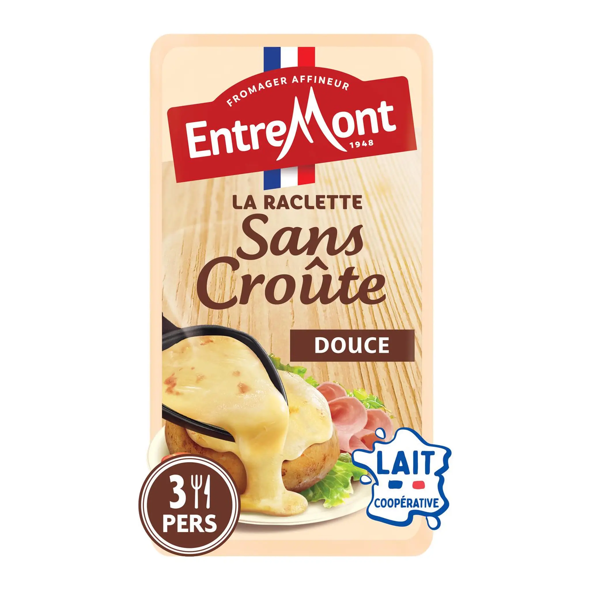ENTREMONT Une raclette sans croûte.