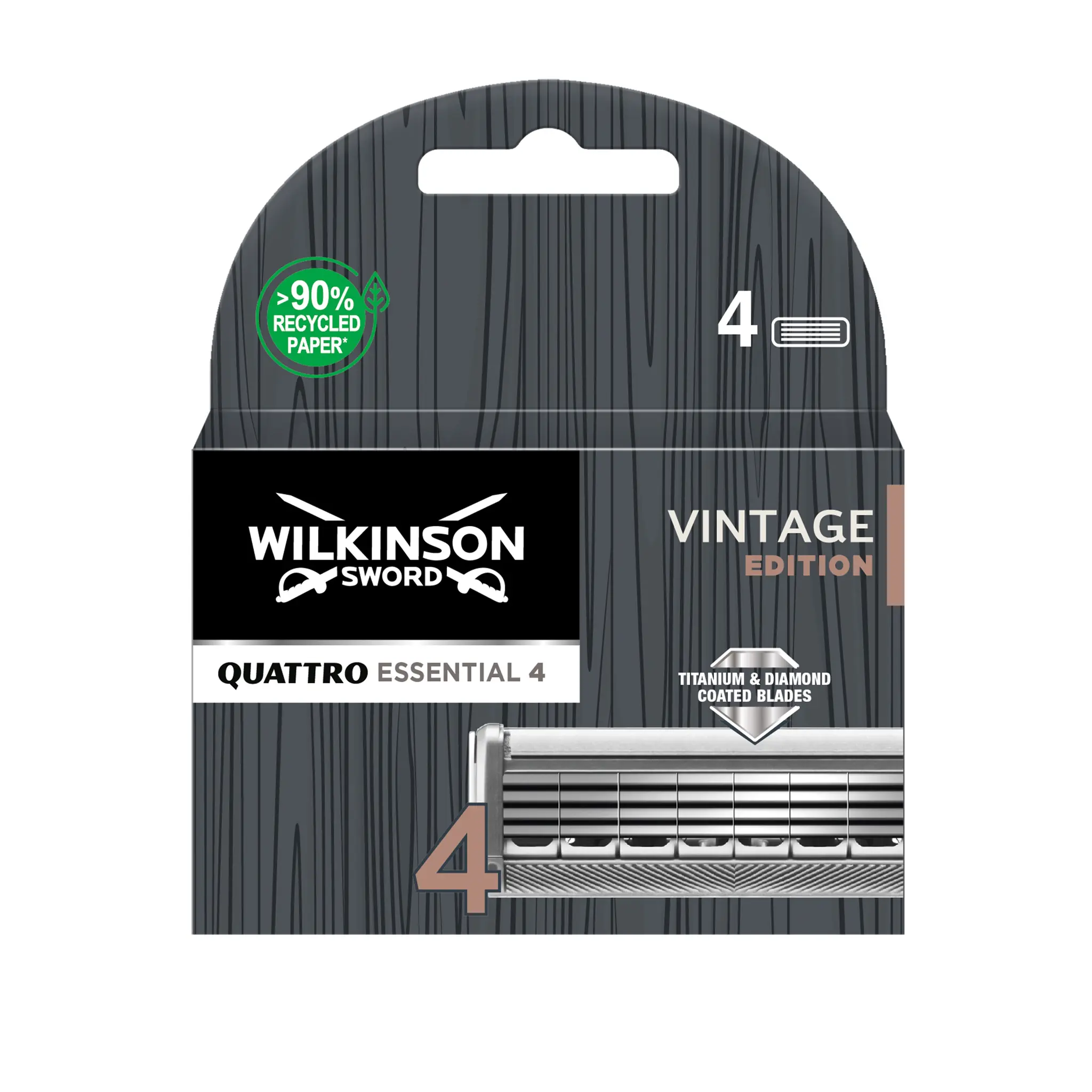 WILKINSON Quattro essential 4 vintage recharges lames de rasoir