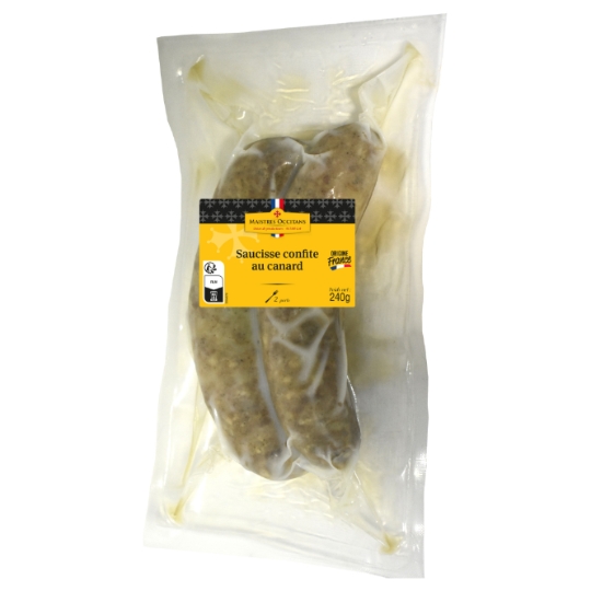 Saucisse Confite au Canard MAISTRES OCCITANS