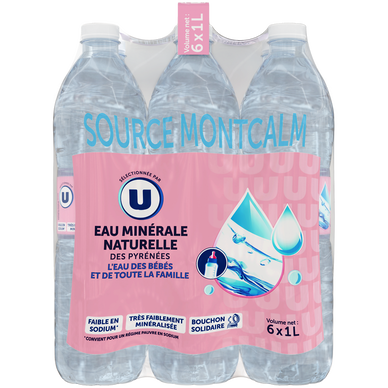 Eau minérale MONTCALM Pack 6x1L