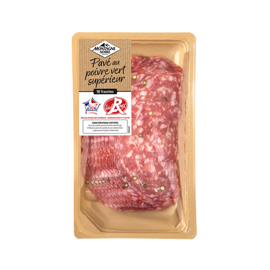 Pavé au poivre, Label Rouge, VPF, MONTAGNE NOIRE, 10 tranches, 80g