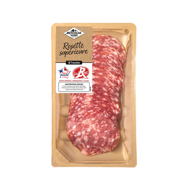 Rosette, Label Rouge, VPF, MONTAGNE NOIRE, 12 tranches, 80g