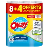 Essuie-tout XXL blanc 1,8m OKAY 8+4 rouleaux