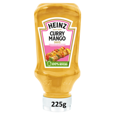 Sauce curry mango HEINZ flacon souple 225g