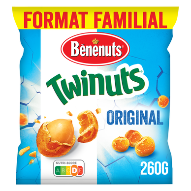 Twinuts goût salé BENENUTS, 260g