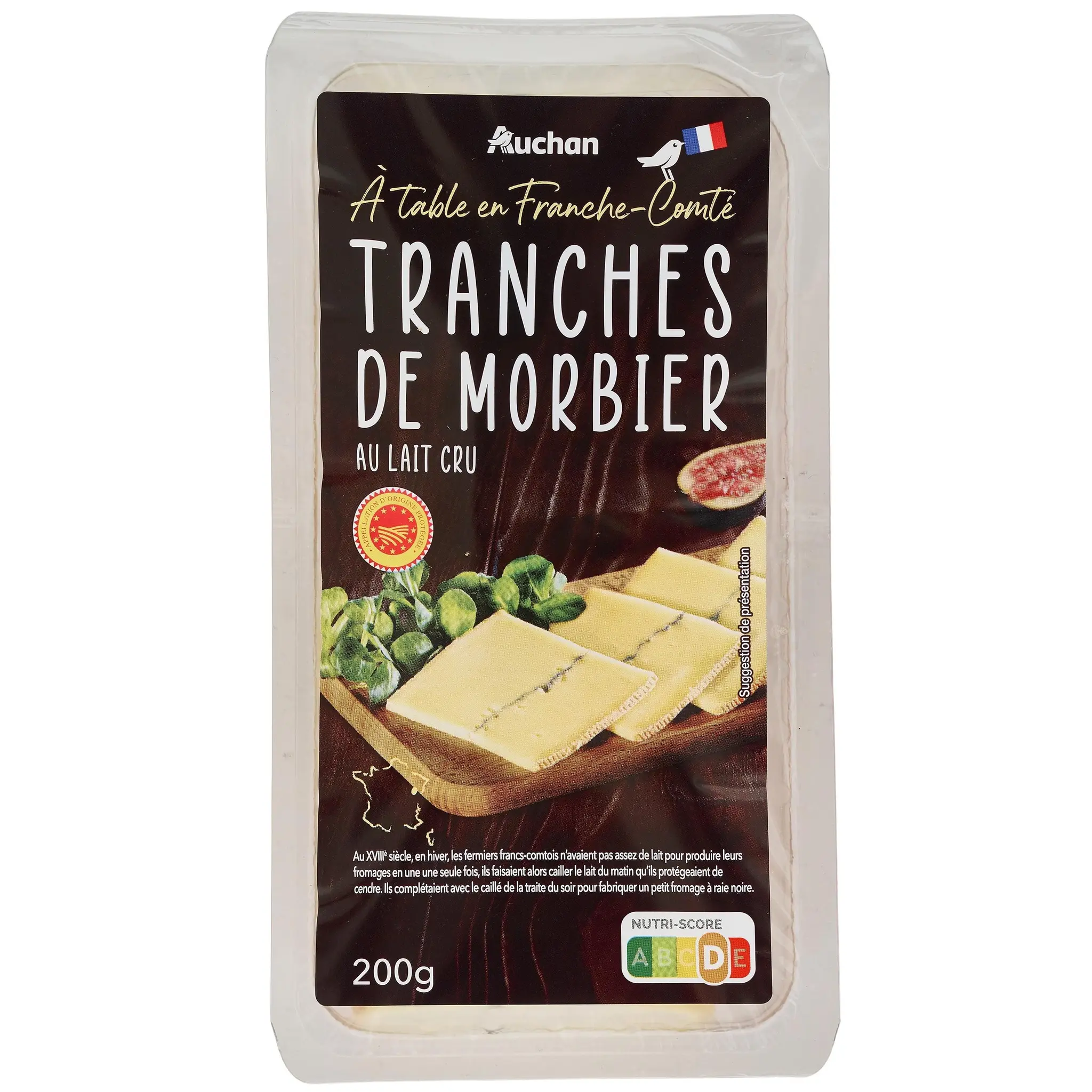 AUCHAN Fromage à raclette morbier AOP