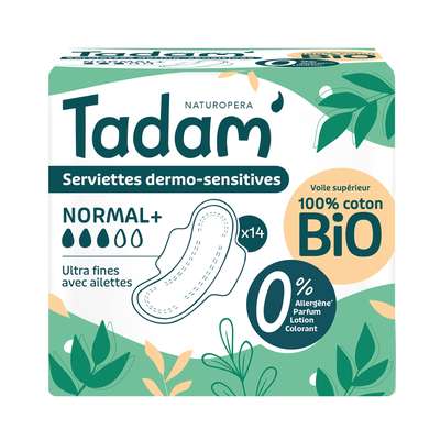 Serviettes ultra normal + , Tadam' (x 14)