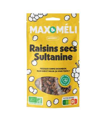 Raisins secs Sultanine BIO, Max & Méli (1 kg), Turquie