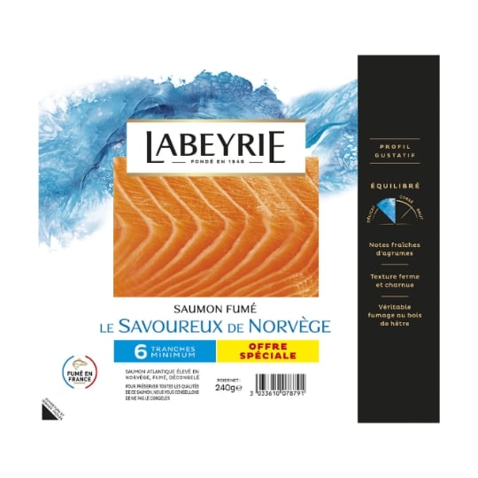 Saumon Fumé de Norvège Equilibré LABEYRIE
