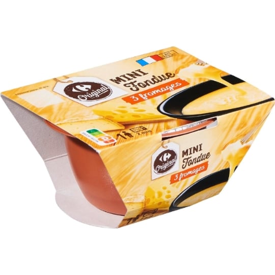 Mini-Fondue aux 3 Fromages Mini aux 3 Fromages CARREFOUR