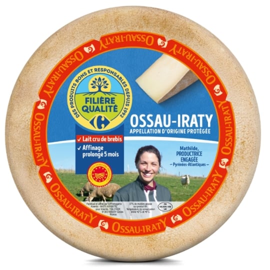 Tomme Ossau-Iraty A.O.P FILIERE QUALITE CARREFOUR