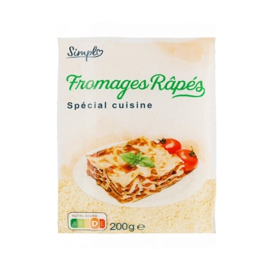 Fromages râpés spécial cuisine SIMPL