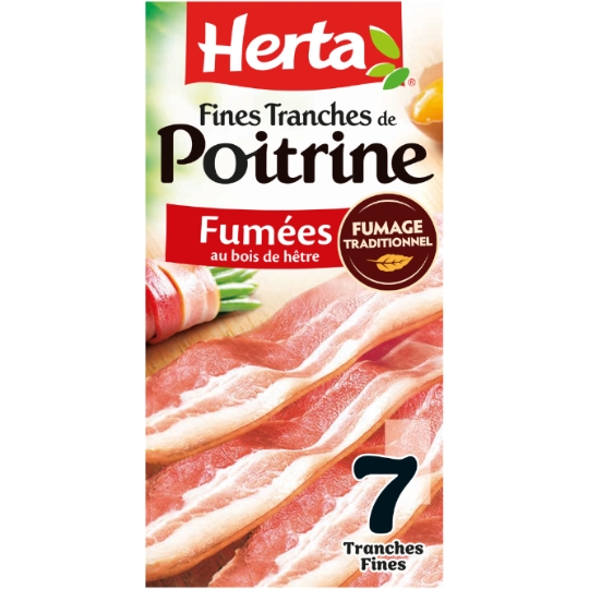 Poitrine de Porc Fumée au Bois de Hêtre HERTA