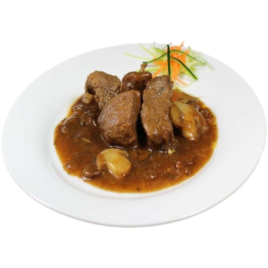 Plat cuisiné bœuf bourguignon