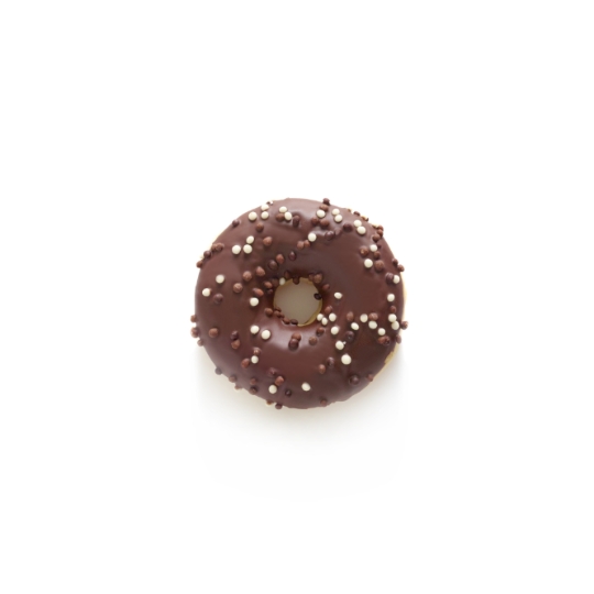 Donuts Glaçage Blanc et Billes de Chocolat POPPIES