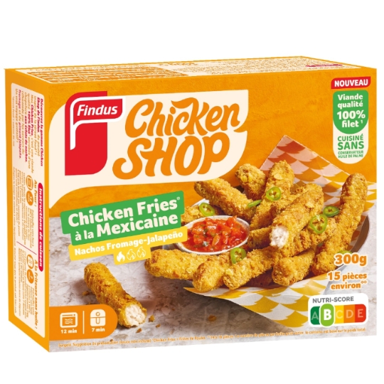 Bâtonnets de Poulet Croustillants Chicken Shop Chicken Fries à la Mexicaine FINDUS