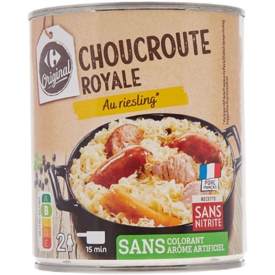 Plat cuisiné choucroute royale CARREFOUR ORIGINAL