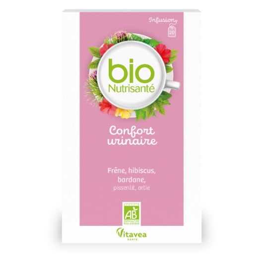 Infusion Confort Urinaire Cranberry Hibiscus Bruyère Bio BIONUTRISANTE