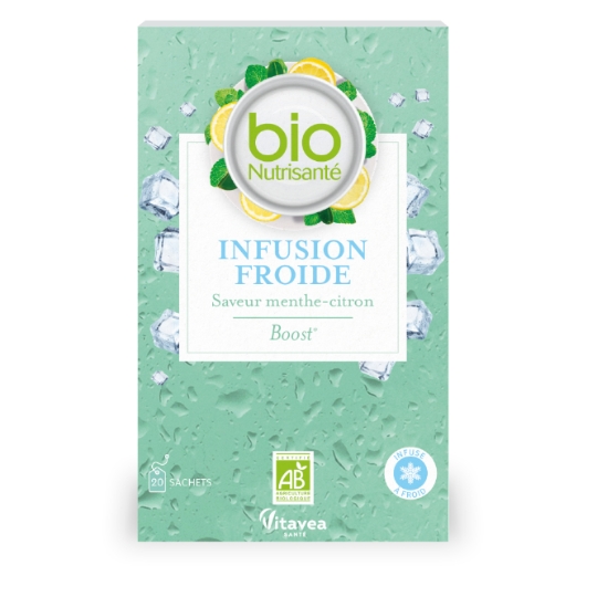 Infusion à Froid Boost Saveur Menthe-Citron Bio BIONUTRISANTE