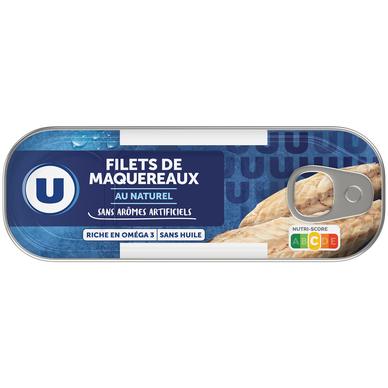Filets de maquereaux au naturel  176g