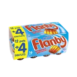 Flan vanille nappage caramel FLANBY - 12x100g + 4 offerts