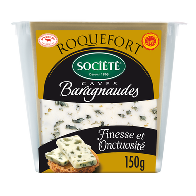 Roquefort AOP cave Baragnaudes au lait cru de brebis SOCIÉTÉ - 150g