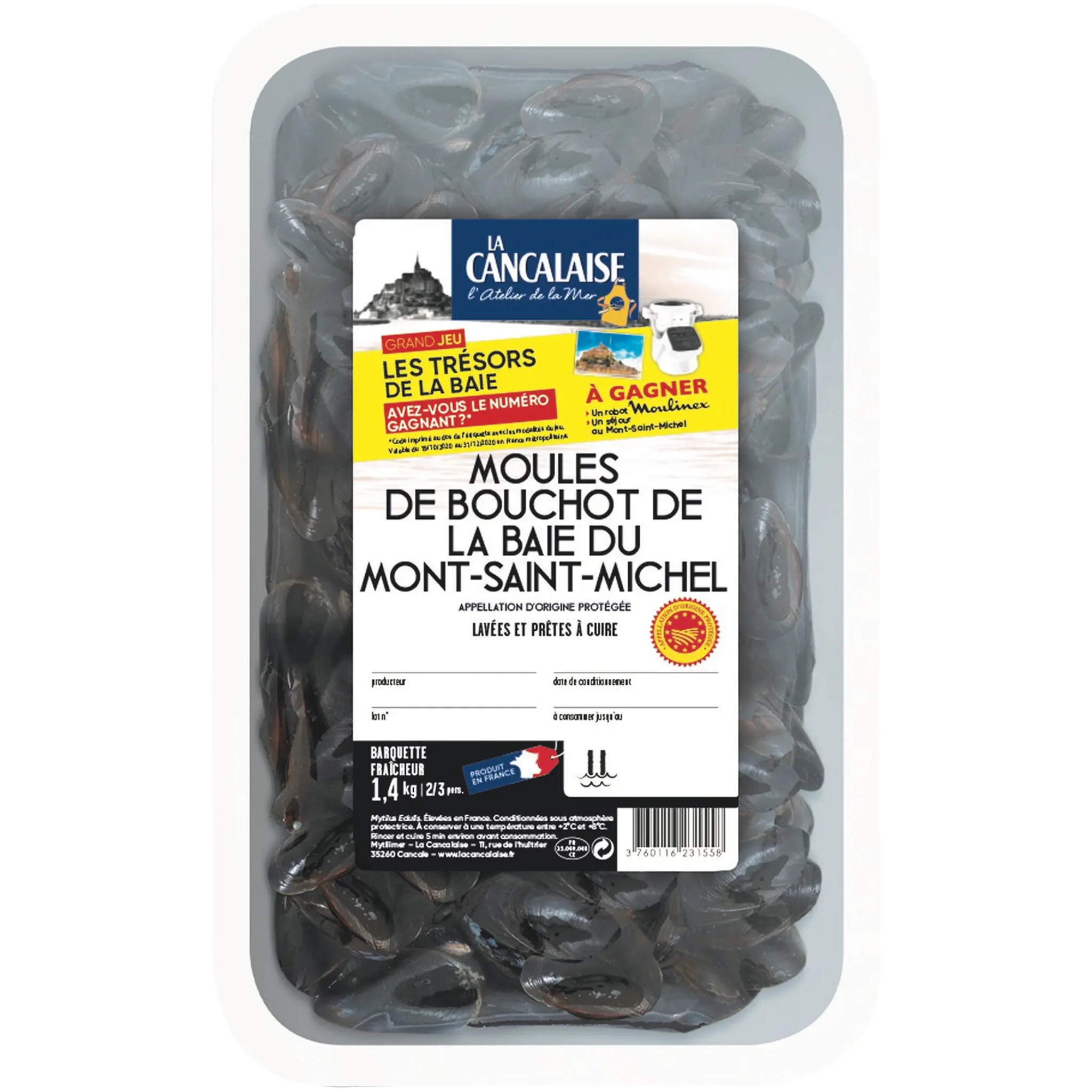 Moules de Bouchot Mont Saint Michel 2l AOP