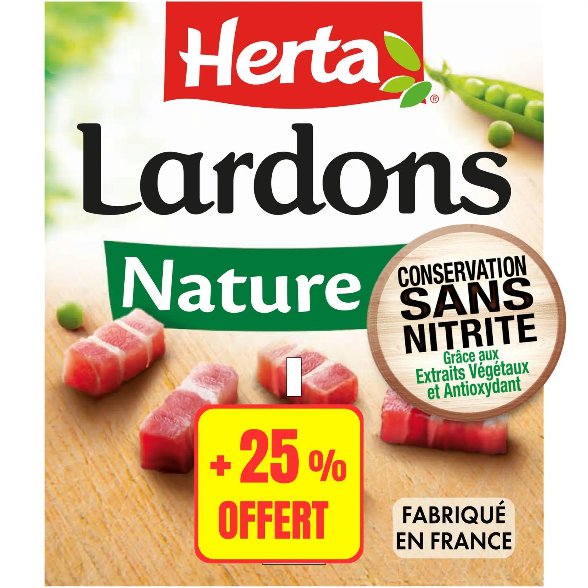 HERTA Lardons nature sans nitrite
