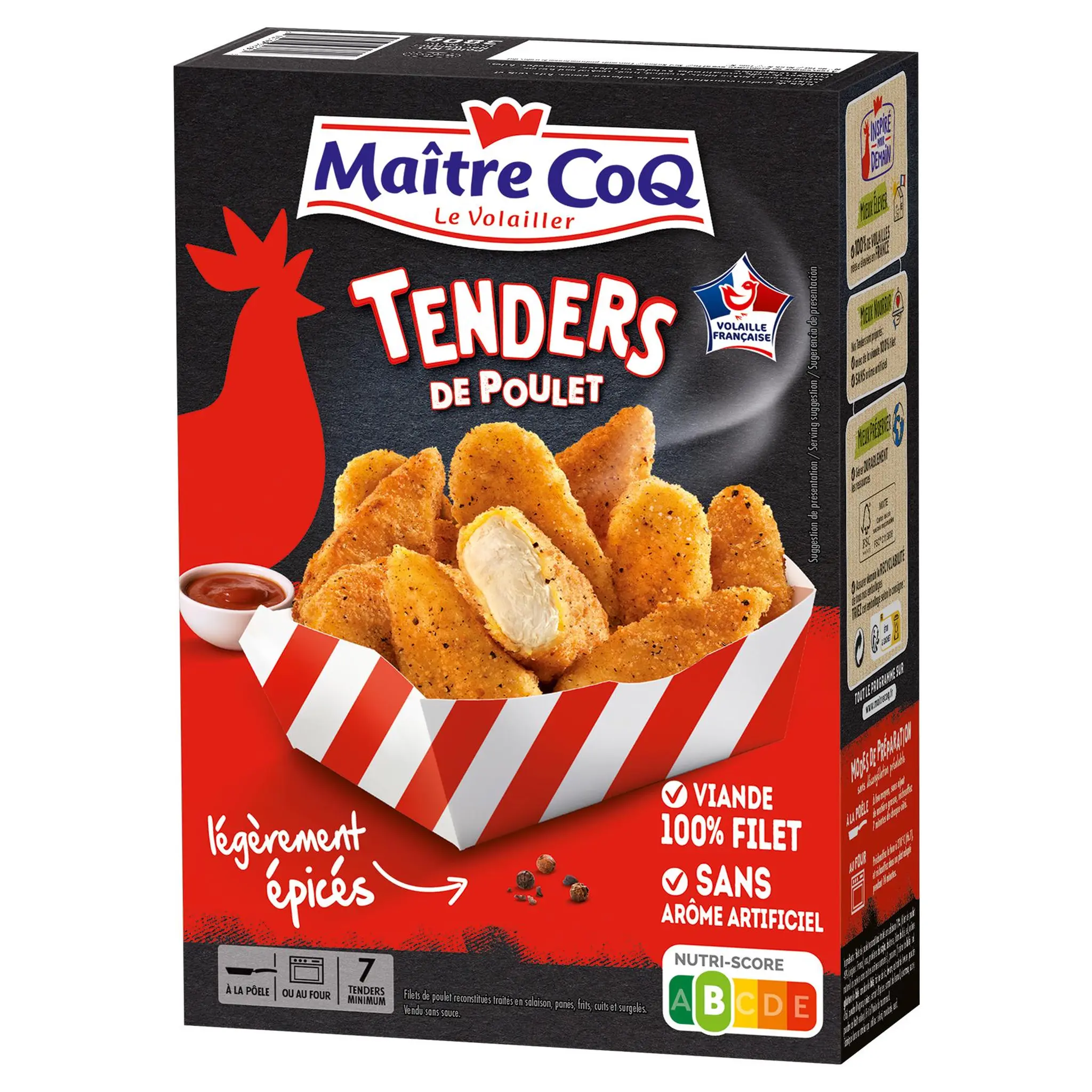 MAITRE COQ Tenders de filet de poulet épicés