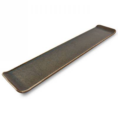 BonBistro Plat à servir vert Cirro, 46,5x9,5 cm