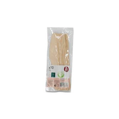 ACTUEL Couteaux en bois, 10 couteaux