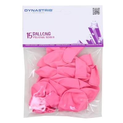 Dyna Party Ballons Prestige Rose, 15 ballons