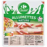 Allumettes nature de porc qualité supérieure CARREFOUR CLASSIC'