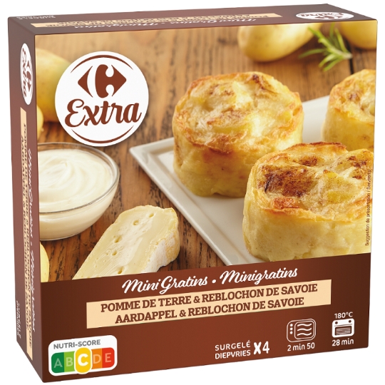Mini Gratins Pomme de Terre et Reblochon CARREFOUR EXTRA