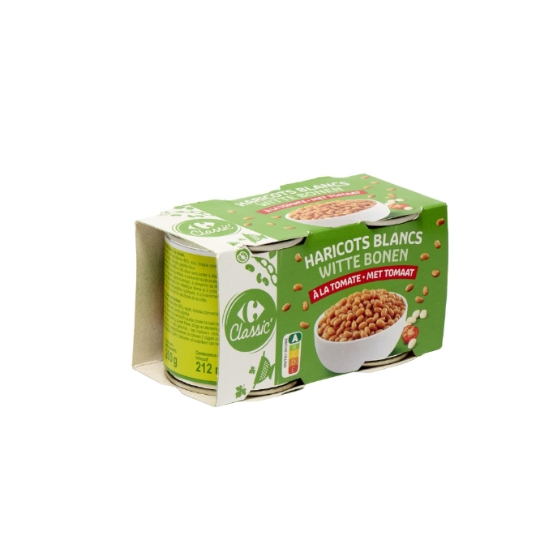 Haricots blancs à la tomate CARREFOUR CLASSIC'
