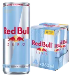 Boisson énergisante, Zéro - RED BULL - 4x250ml