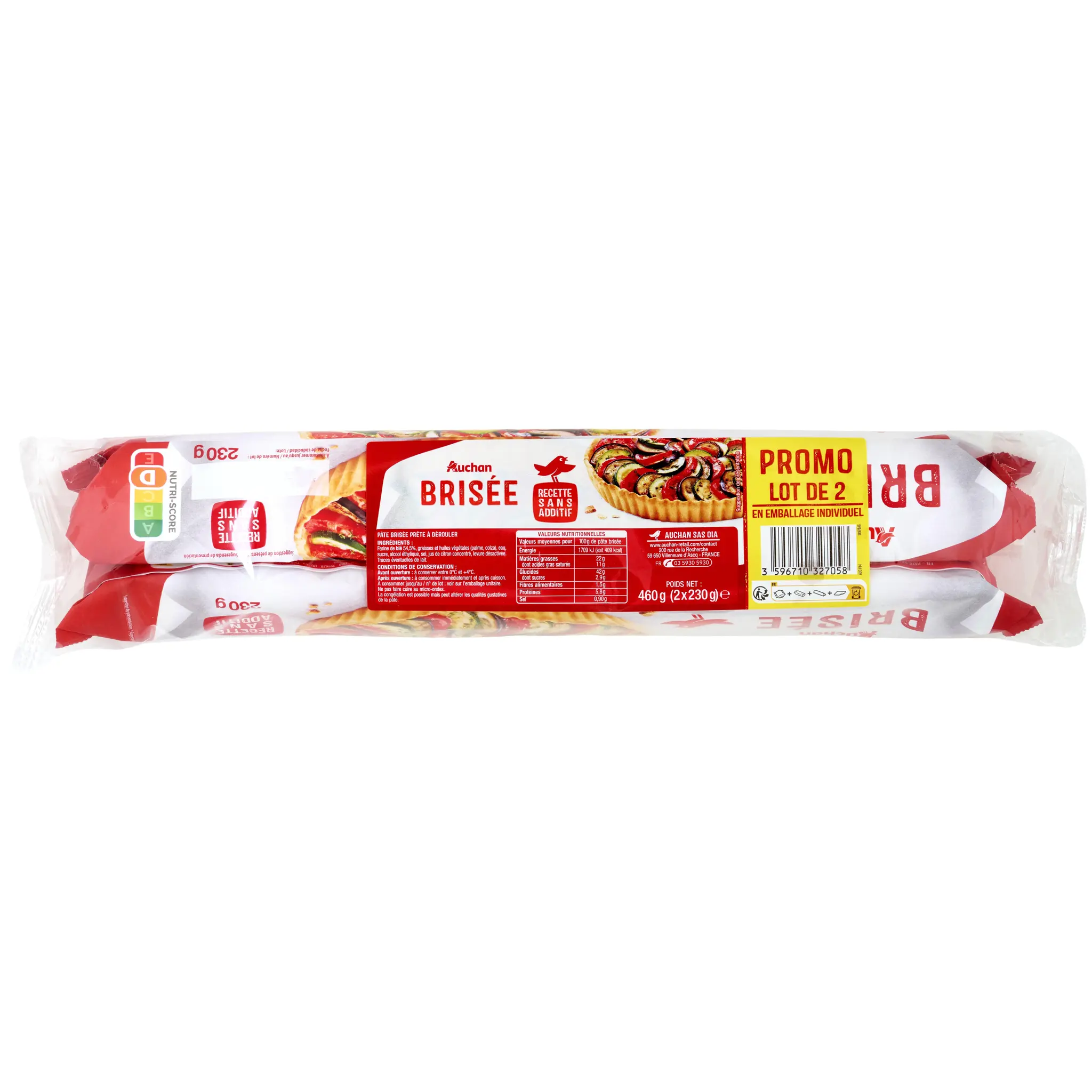 AUCHAN Pâte brisée