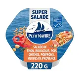 Petit Navire Salade de thon MSC boulgour pois chiches poivrons et herbes de Provence en conserve, 220g