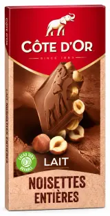 Côte d'Or Lait noisettes entières