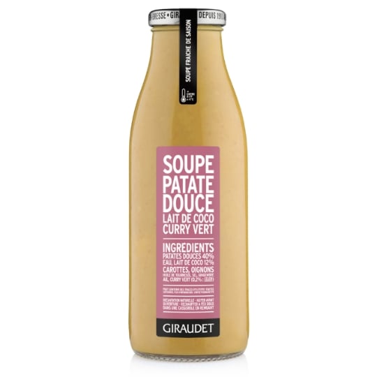 Soupe patate douce curry vert  GIRAUDET