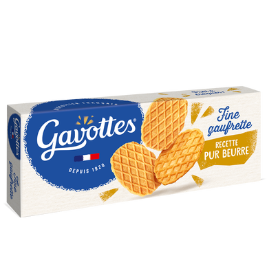 Fine gaufrette au beurre GAVOTTES, paquet de 100g