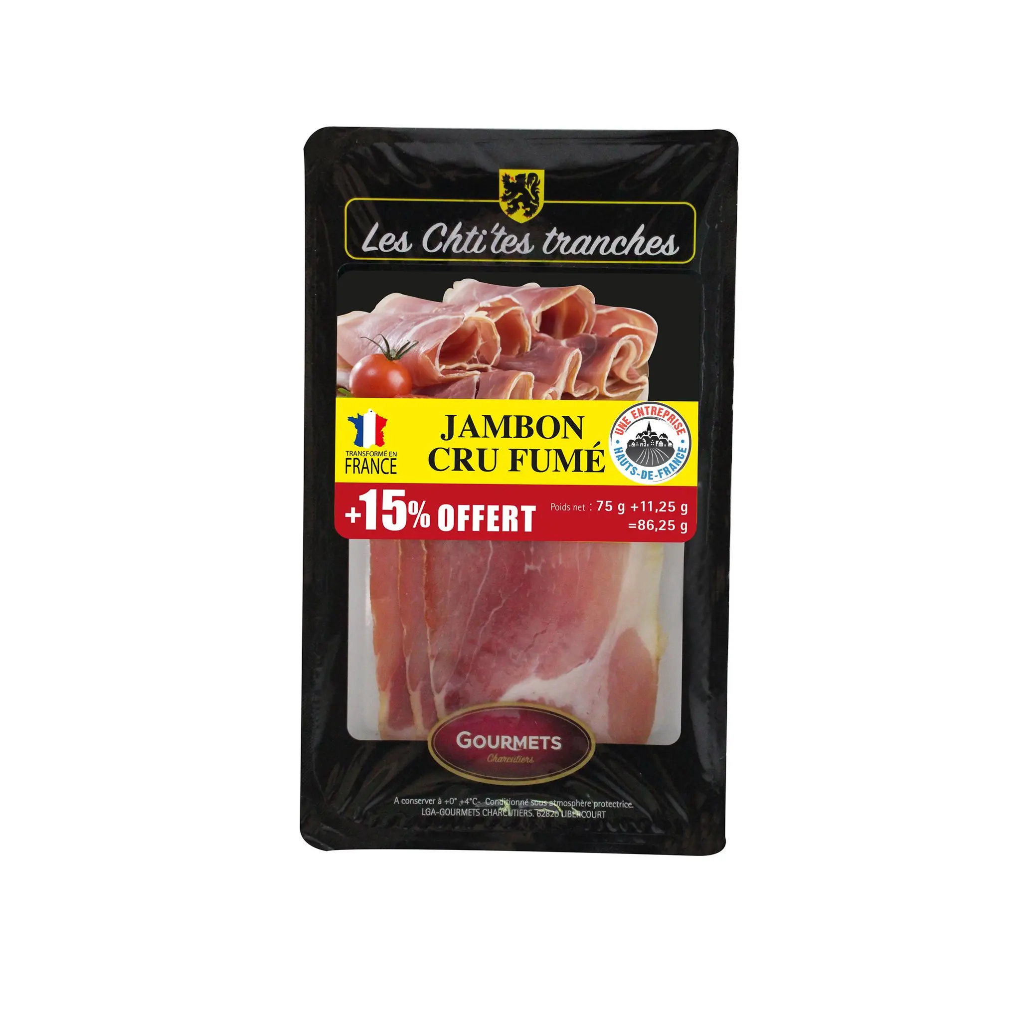 LES CHTI'TES TRANCHES Jambon cru fumé