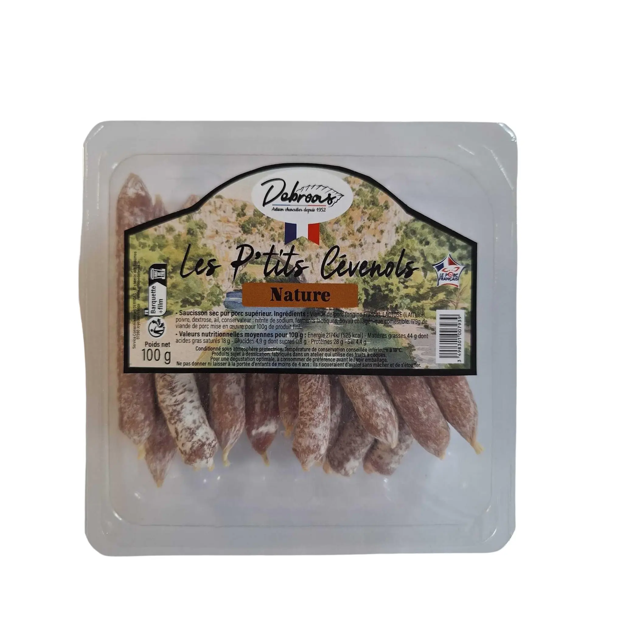 DEBROAS Mini saucissons nature