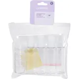 COSMIA Kit trousse zip de voyage avec contenants vides