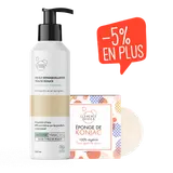 Panier duo démaquillage huile & éponge de konjac
