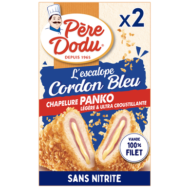 Escalope cordon bleu poulet Panko, PERE DODU, Union Européenne, 2 pièces, 200g