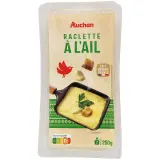 AUCHAN Fromage à raclette à l'ail