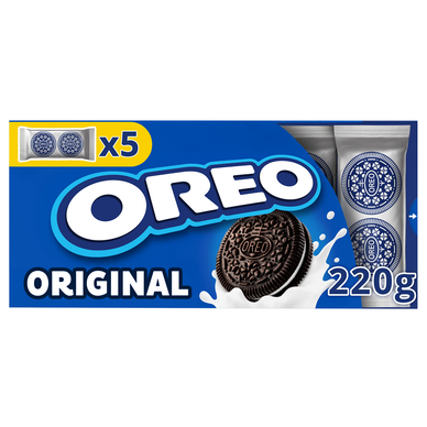 Biscuits cacaotés fourrés à la vanille Original OREO pocket - paquet de 220g