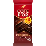 Chocolat noir L'Original COTE D'OR, tablettes 3x100g