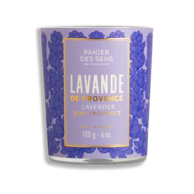Bougie parfumée - Lavande, Panier des sens (180 g)